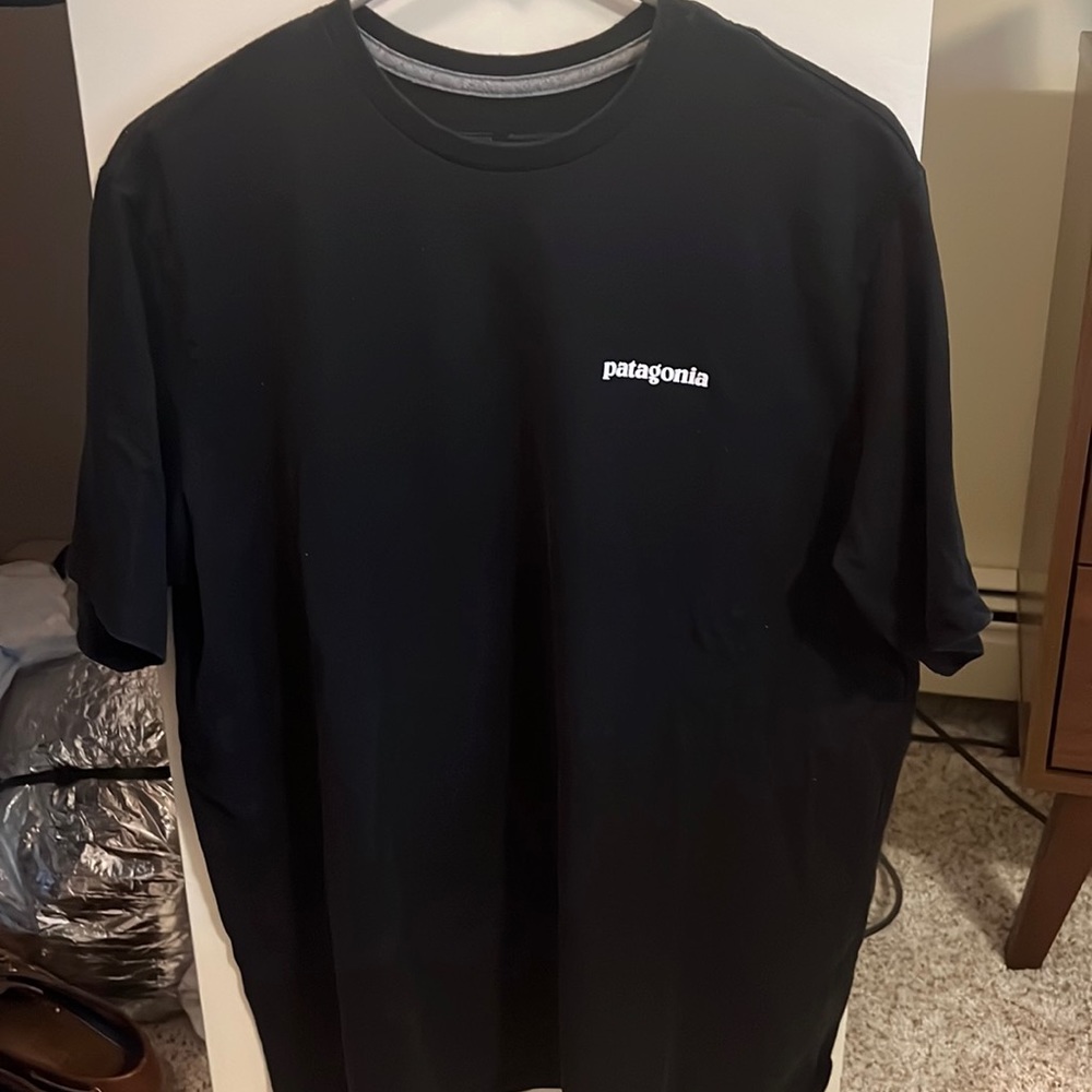 Patagonia Black Responsibili-Tee Mountain Landscape T-Shirt